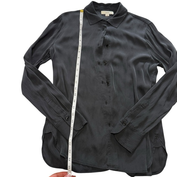 Vince Silk Stretch Button-Up Blouse size Small P - Picture 7 of 7